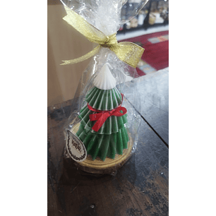 Vela Árvore Natal com base 