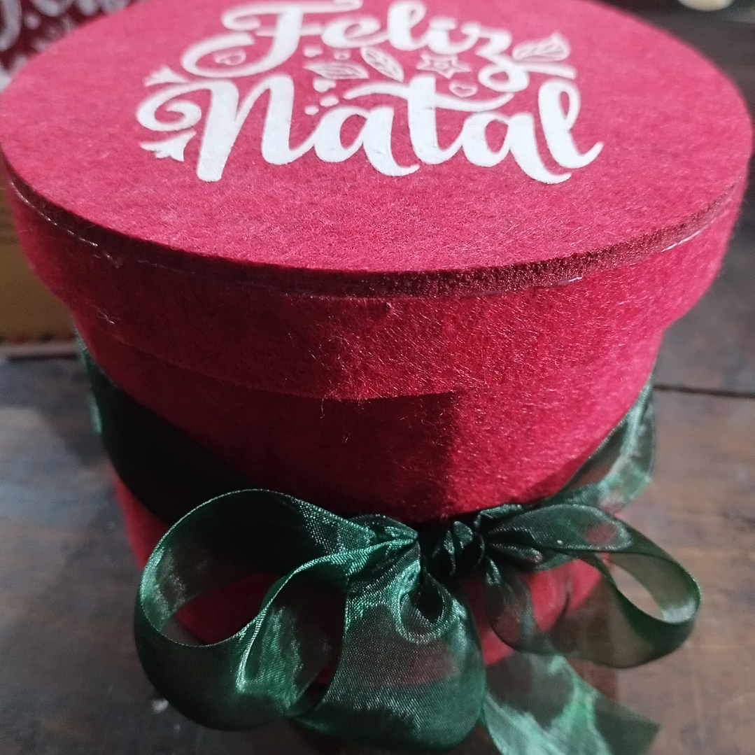 Bola de Natal em vidro com vela + caixa de oferta  3