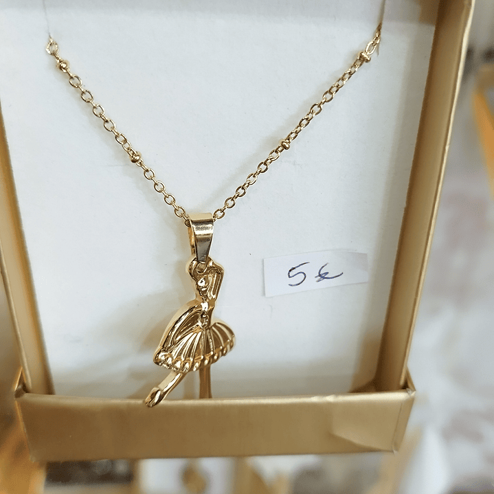 Fio dourado em aço inoxidável Bailarina   1