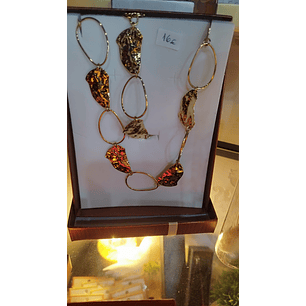 Conj. dourado fio + pulseira em aço