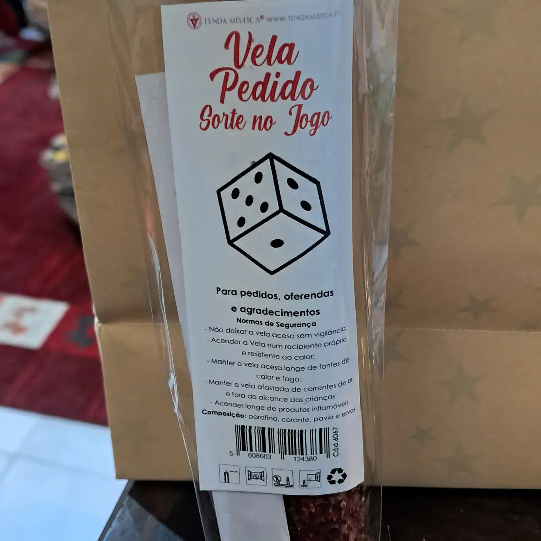 Vela pedido Sorte ao Jogo  1