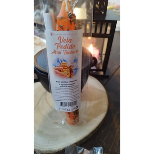 Vela pedido atrair dinheiro