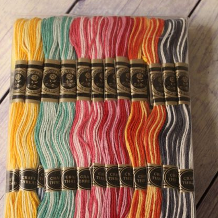 Hilos Mouliné Matizados 36 Un. 2