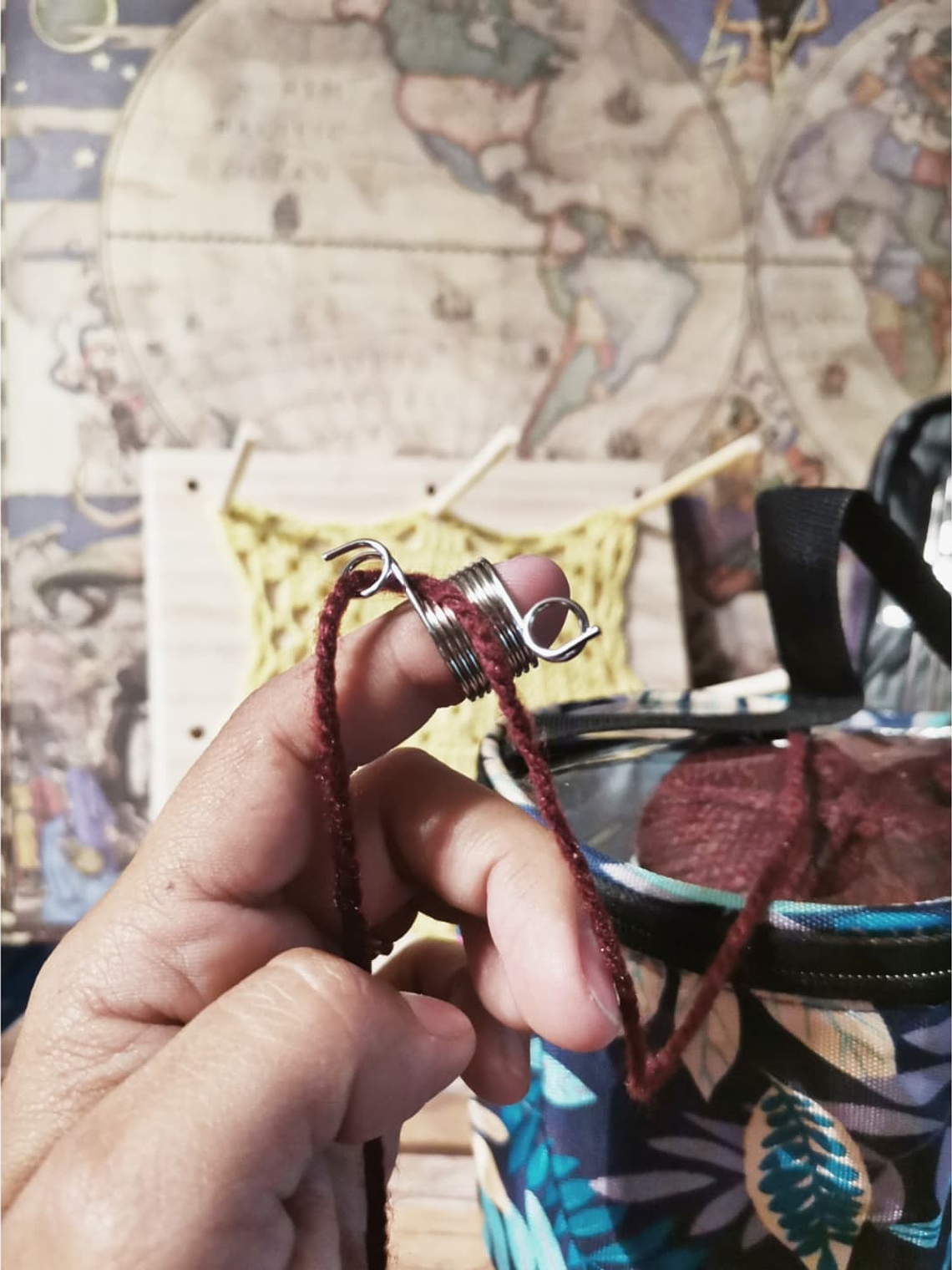 Kit de Tejido Crochet + Bloqueador de Granny Square 1