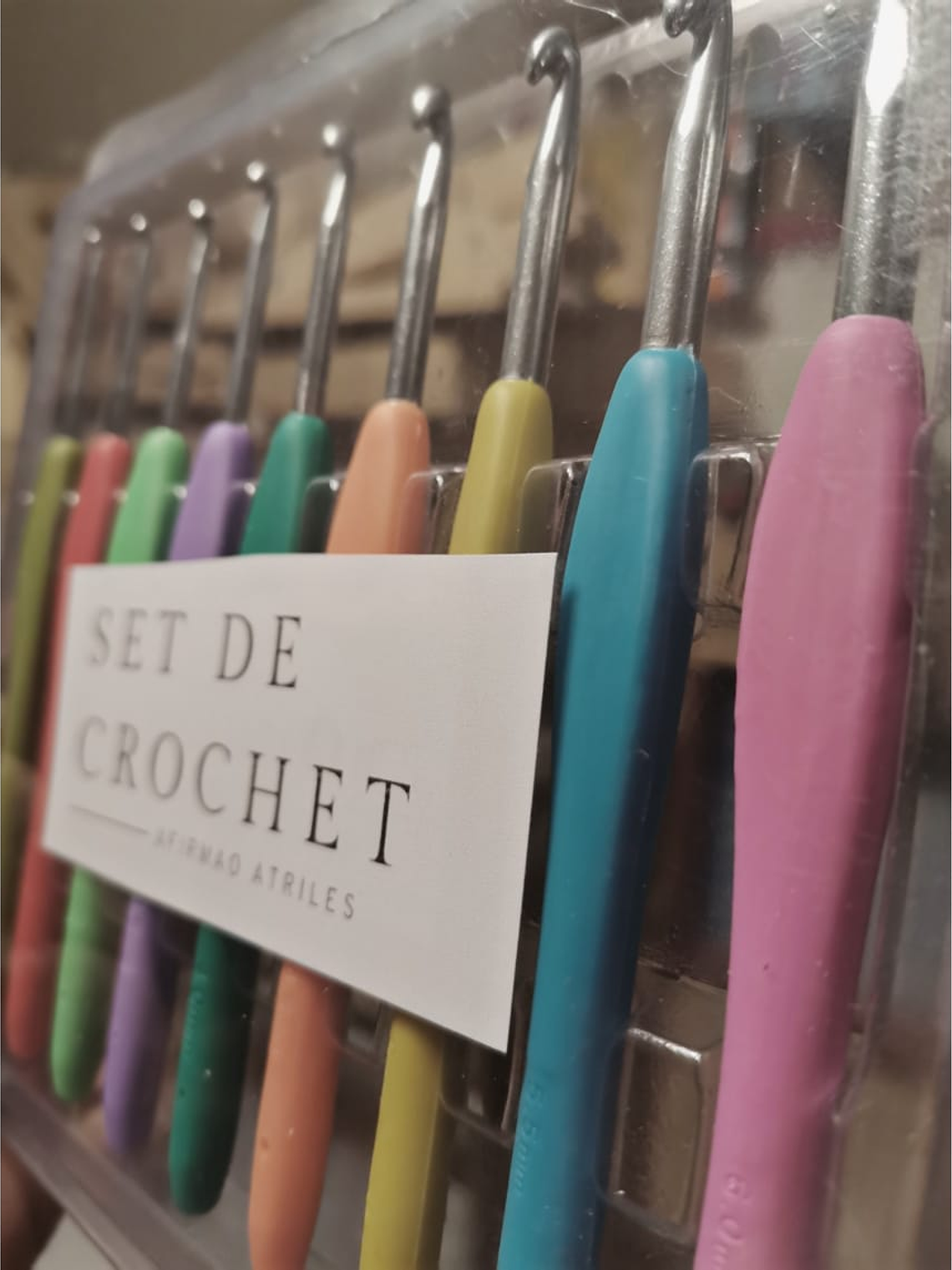 Set 9 crochet con mango de silicona 2