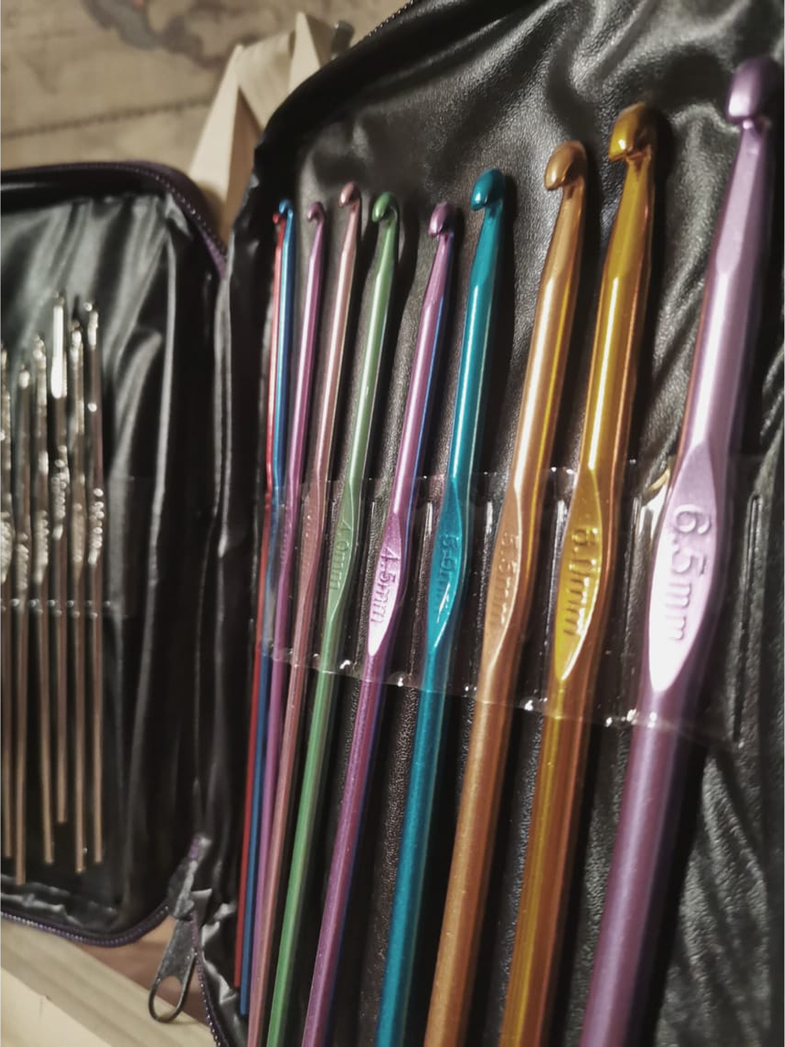 Set 22 crochet con estuche 2