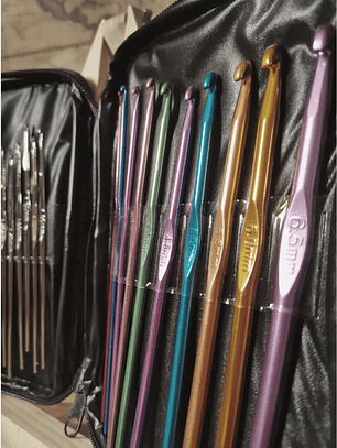 Set 22 crochet con estuche