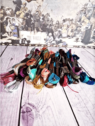 Set 10 Hilos Metalizados.