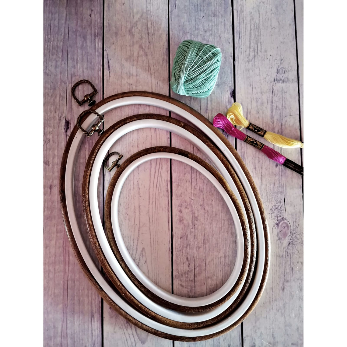 set 3 bastidores silicona ovalados 1