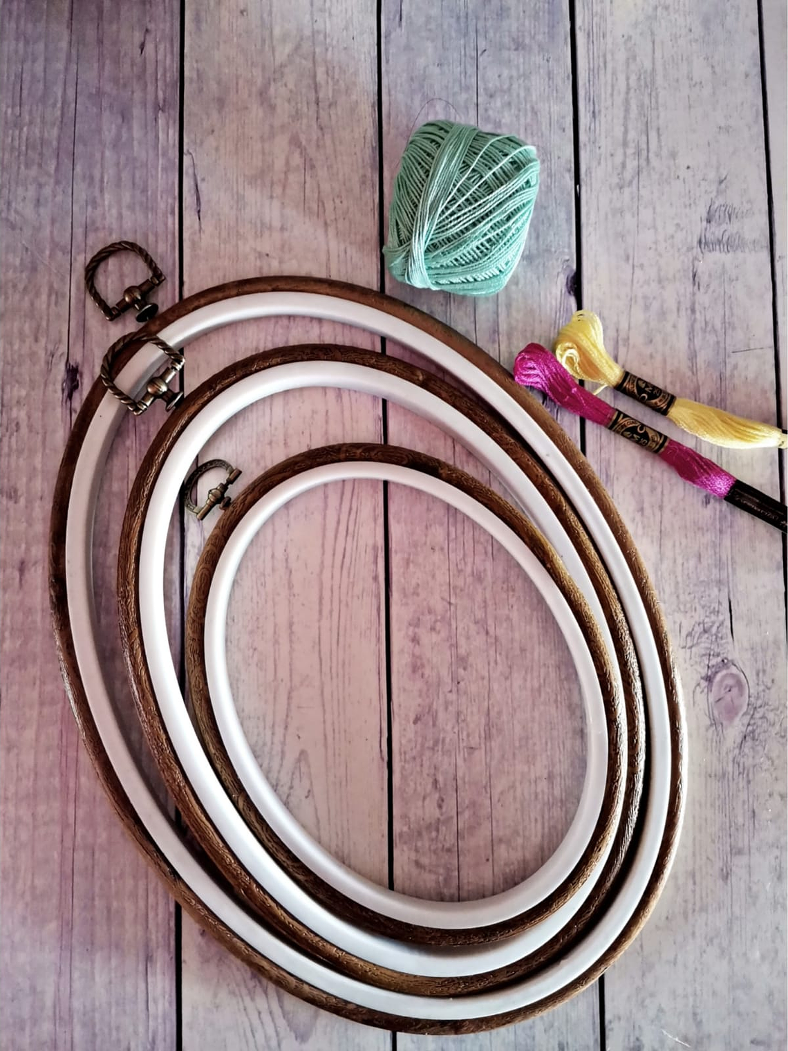 set 3 bastidores silicona ovalados 1