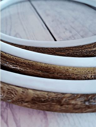 set 3 bastidores silicona ovalados