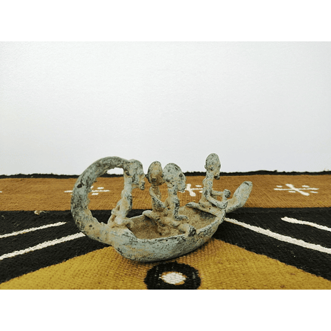 Barco Dogon de Bronze