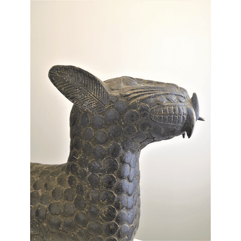 Leopardo de Benin de Bronze Grande