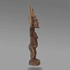 Male Nommo Statue with Raised Hands