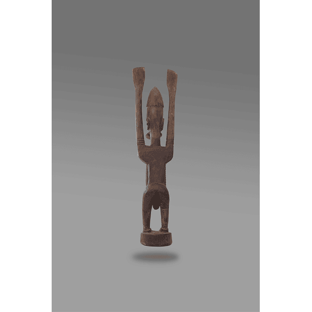 Statue of Male Nommo with Raised Hands 3