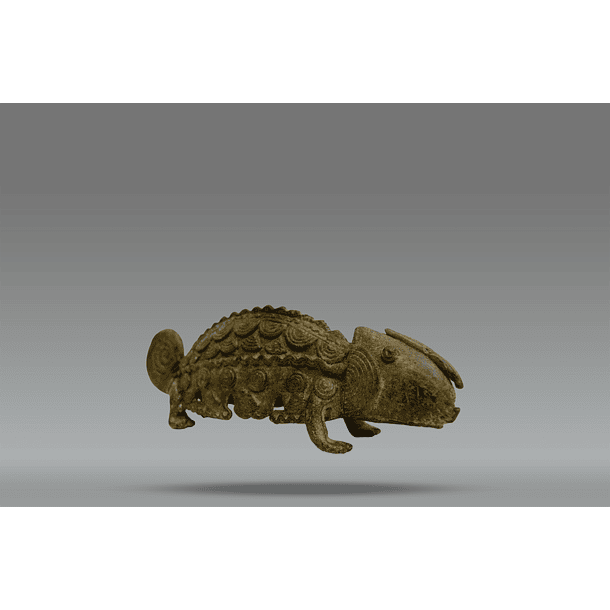 Dogon Bronze Chameleon 3