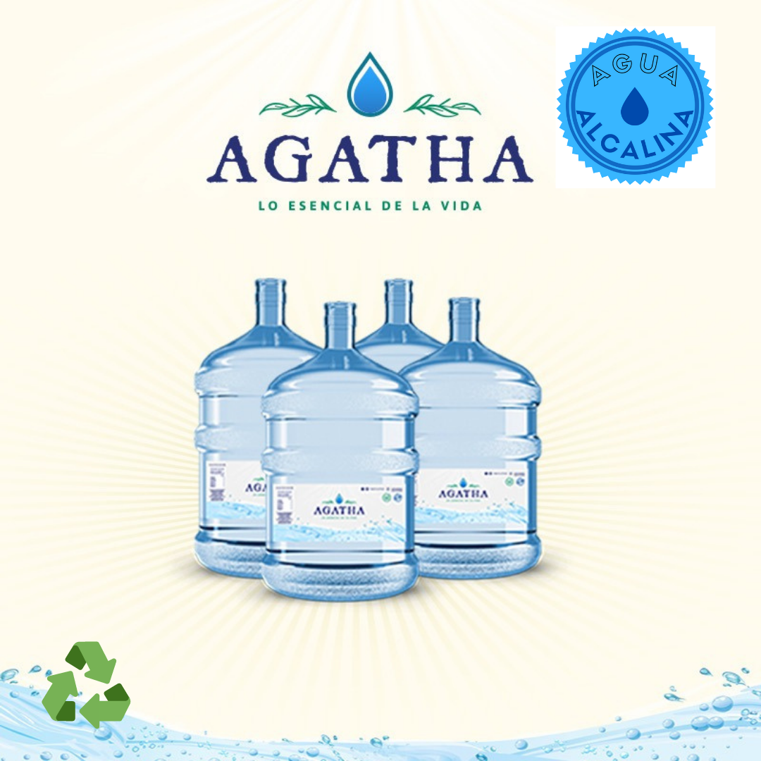 4 RECARGAS AGUA ALCALINA