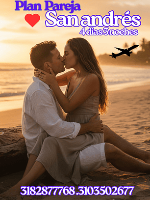 Plan parejas  San Andres  temporada alta
