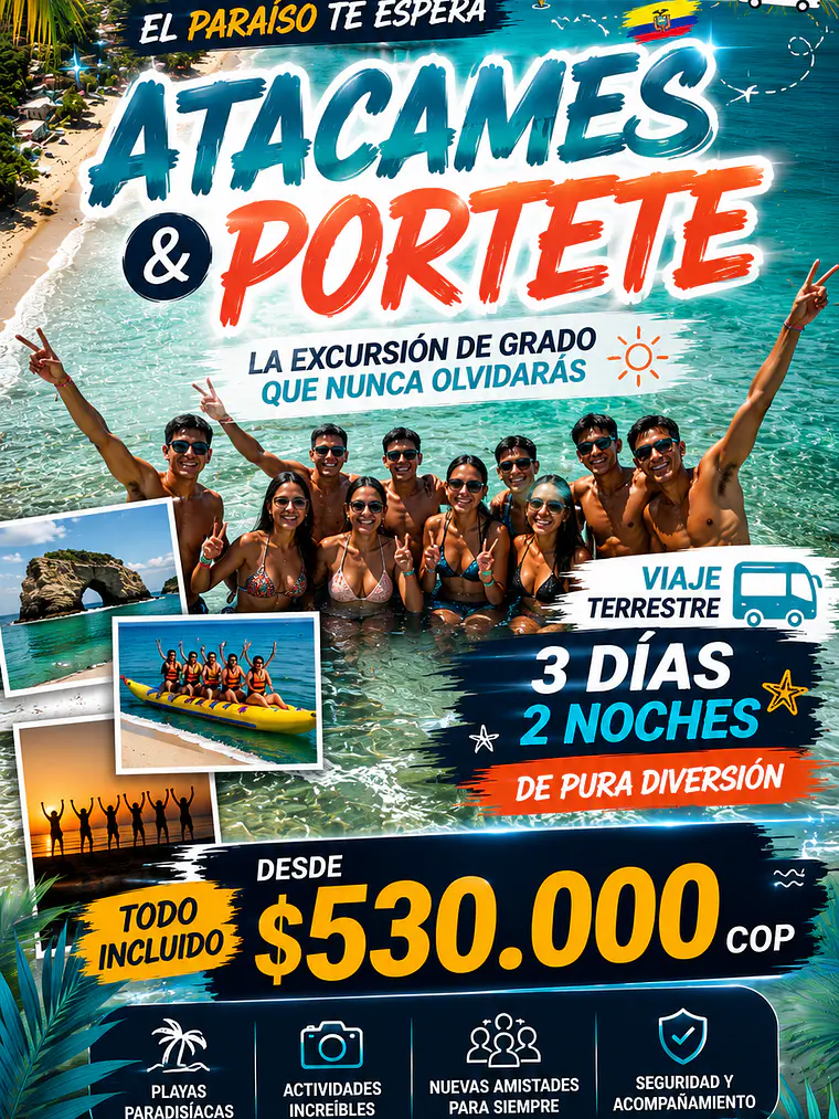 Super Excurcion de Graduacion  Portete – Atacames 1