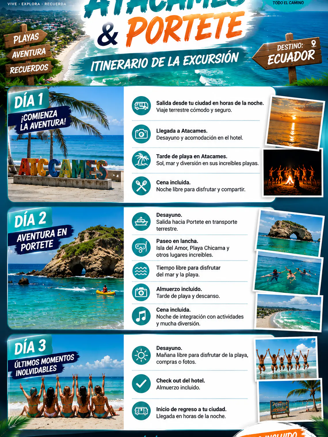 Super Excurcion de Graduacion  Portete – Atacames 2