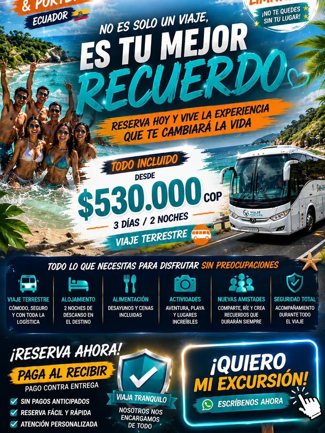 Super Excurcion de Graduacion  Portete – Atacames 4