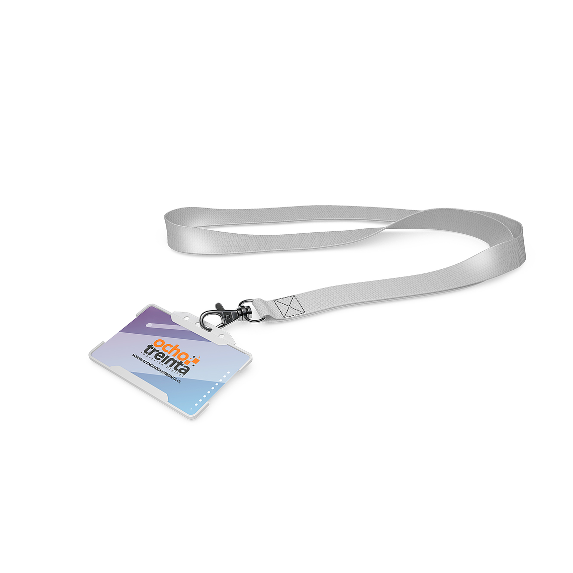 Credenciales PVC - Lanyard Color Plano 1