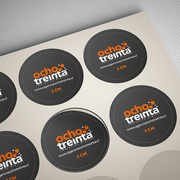 Sticker en Papel 3x3 1