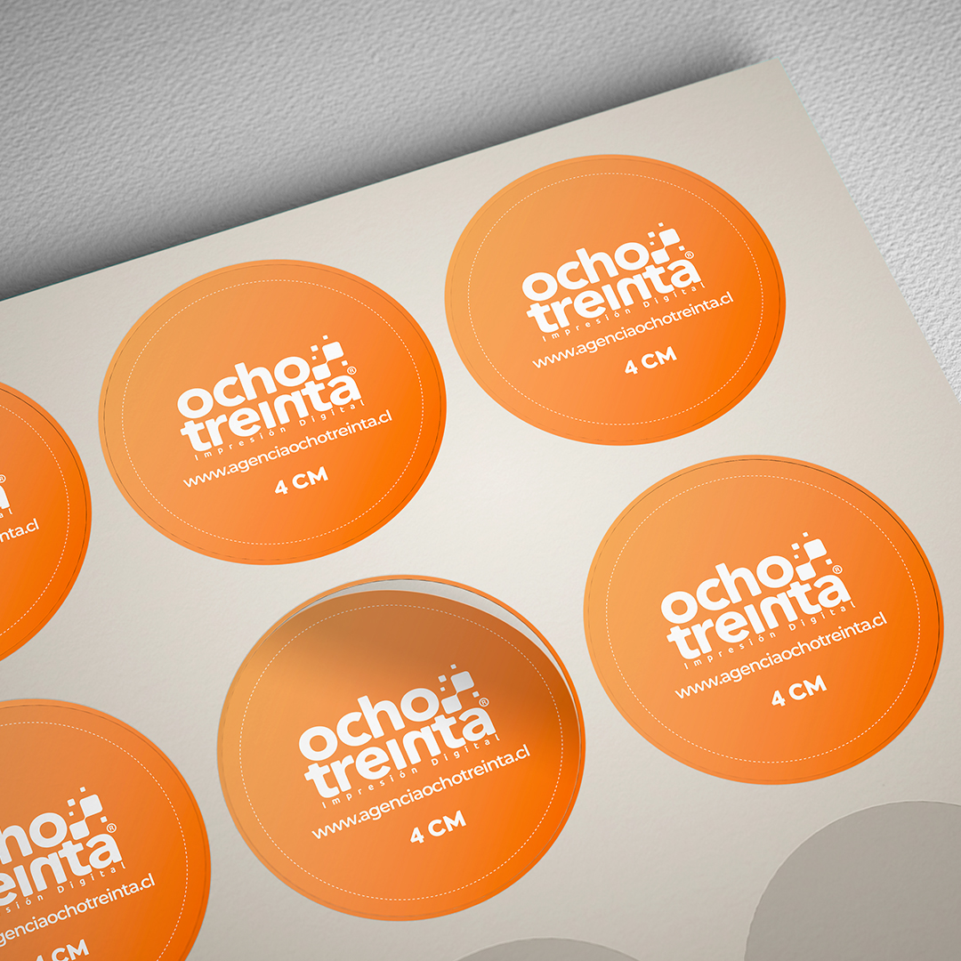 Sticker en Papel 4*4