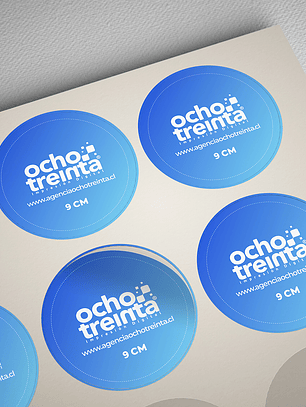 Sticker en Papel 9x9