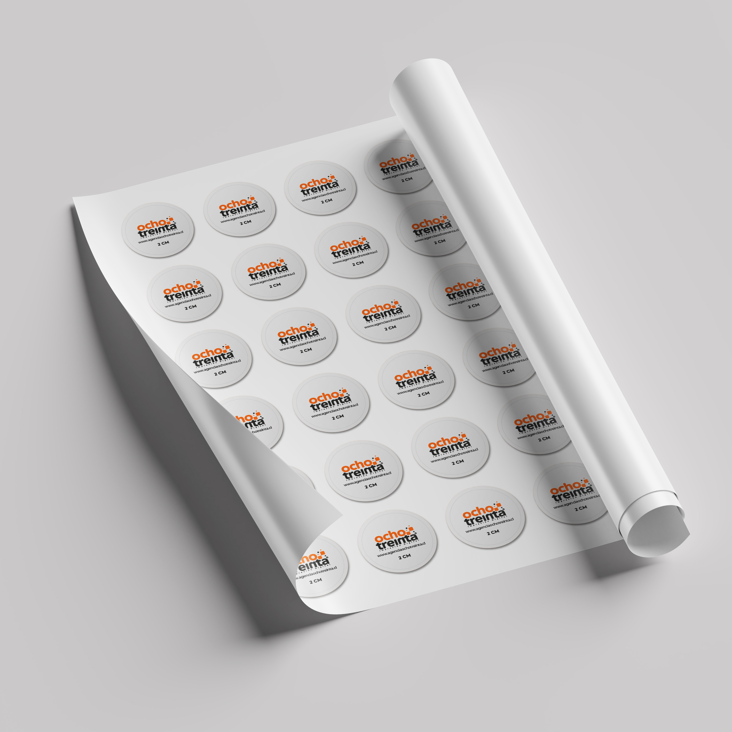 Sticker Papel 2 cm
