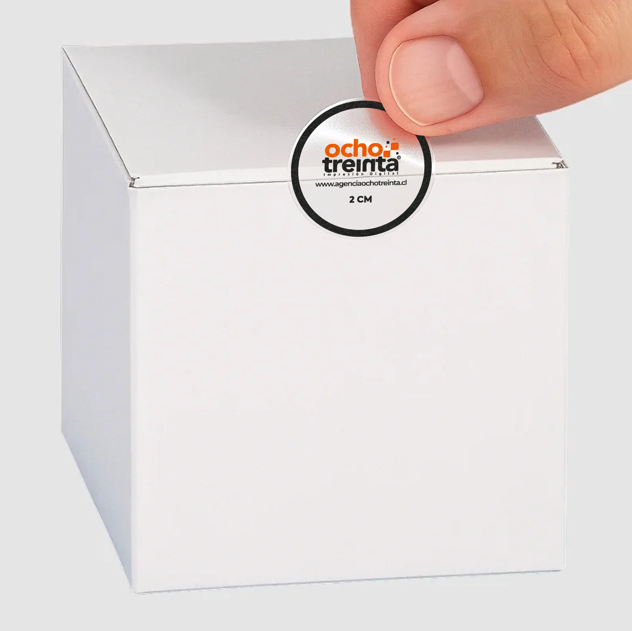 Sticker PVC Transparente 2x2