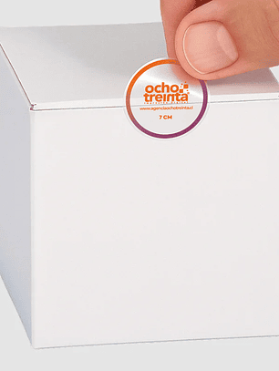 Sticker PVC Transparente 7x7