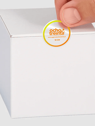 Sticker PVC Transparente 10x10