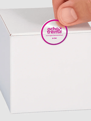 Sticker PVC Transparente 8x8