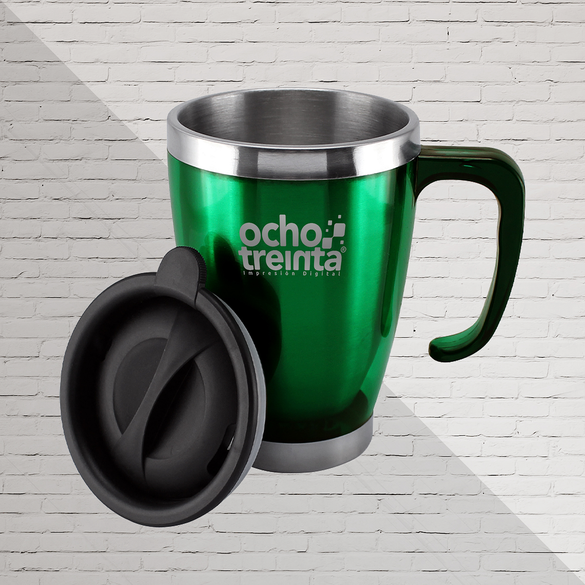Mug de Acero Inoxidable 400cc 1