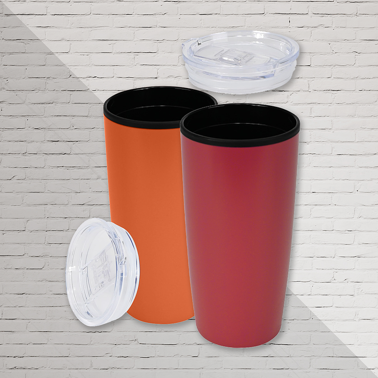 Mug metálico/plástico 