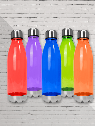 Botella PET tapa acero 