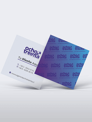 Tarjeta de Presentación  Opalina Cuadrada