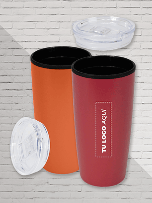 Mug metálico/plástico 