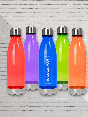 Botella PET tapa acero 