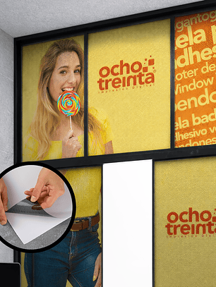 Windows Visión 100*100 cm - Brillante (REVERSO NEGRO)