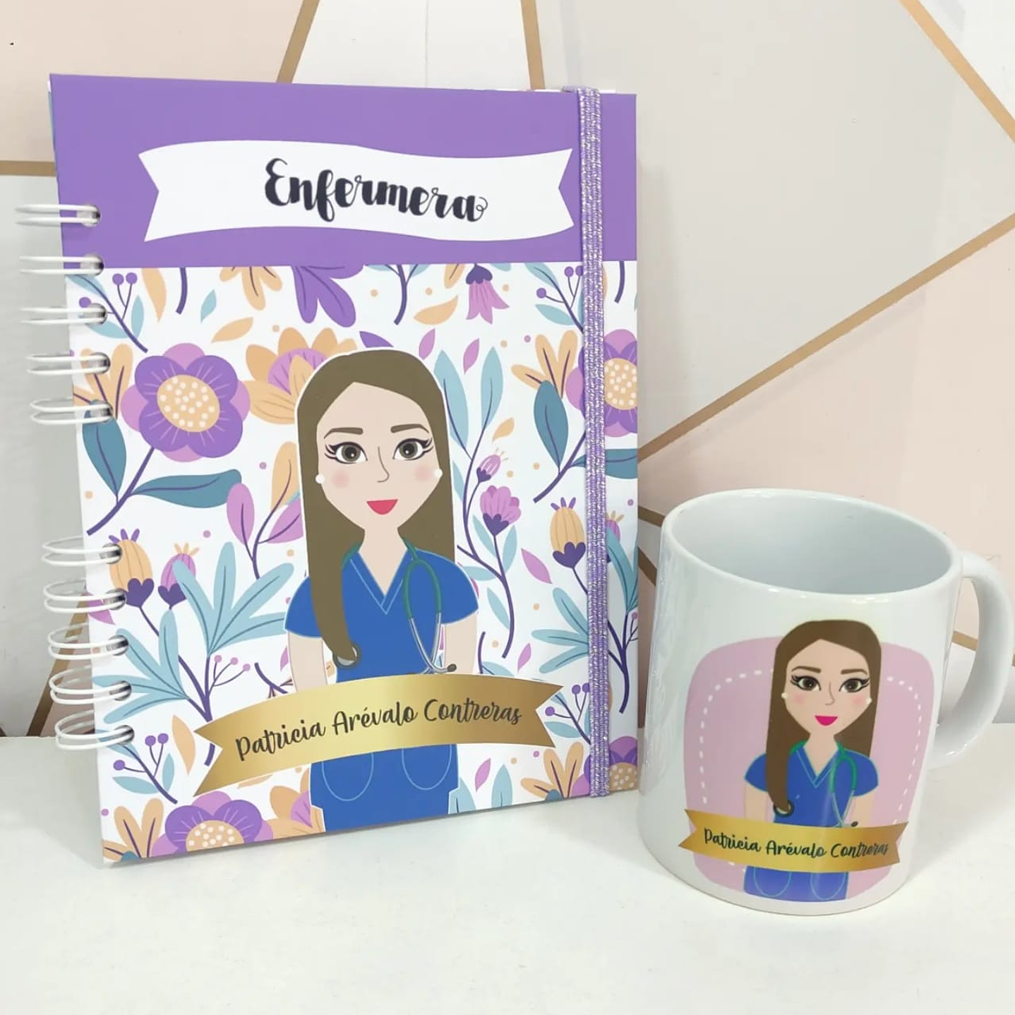 Pack Agenda profesiones + taza personalizada 1