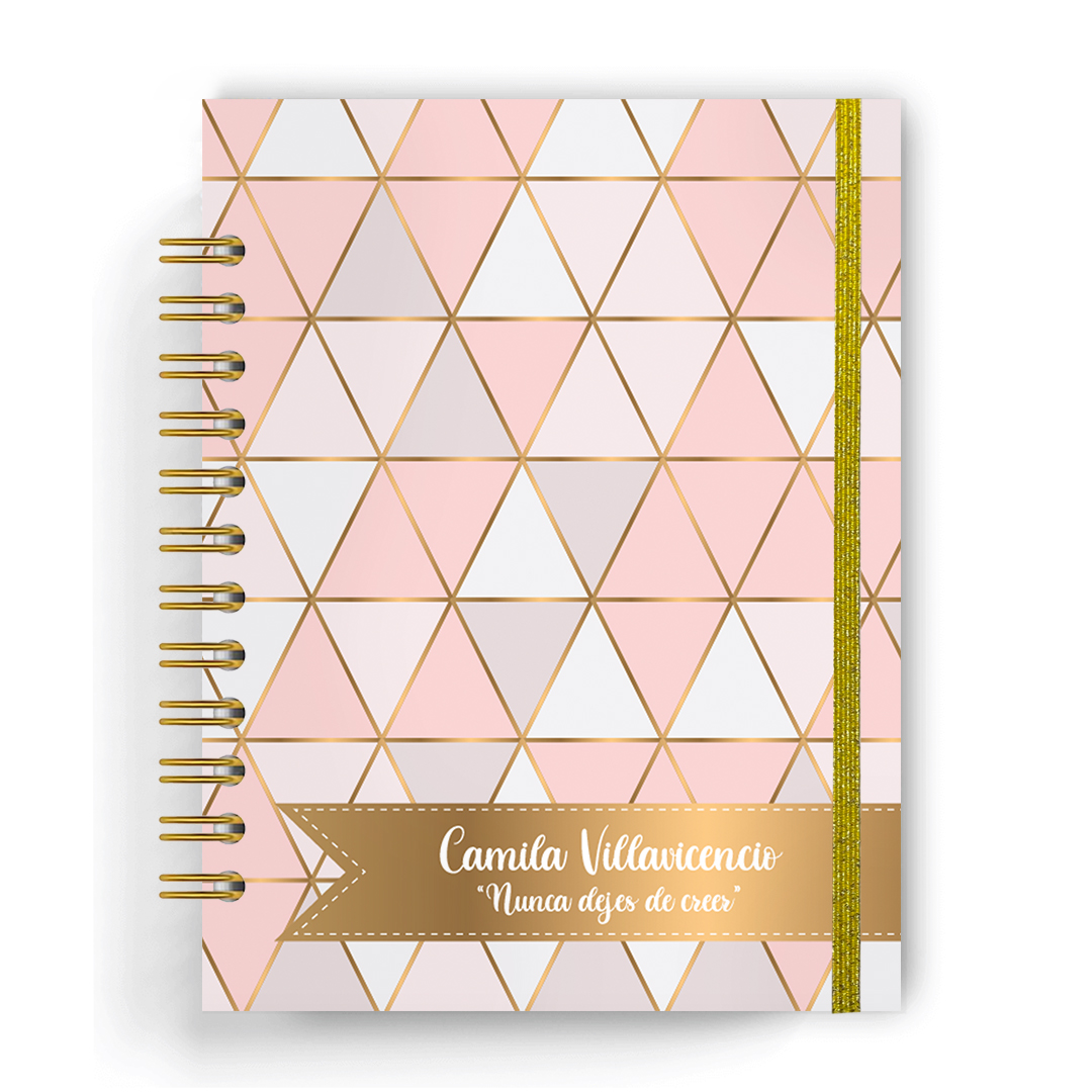 Planner personalizado rosegold
