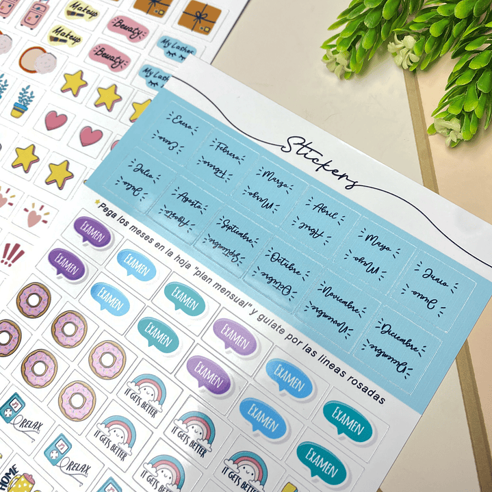 Planner personalizado con estuche para agenda diseño azul  4