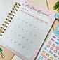 Planner personalizado con estuche para agenda diseño azul  - Miniatura 9
