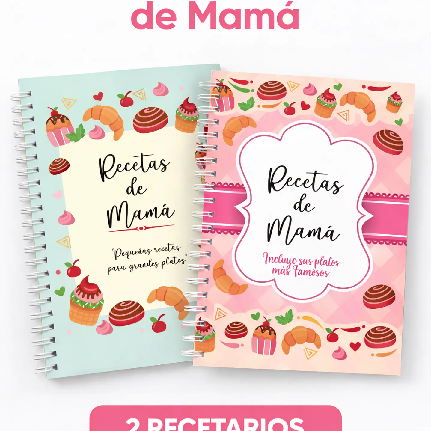 Pack Cuaderno de recetas par Mamá 1