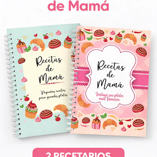 Pack Cuaderno de recetas par Mamá