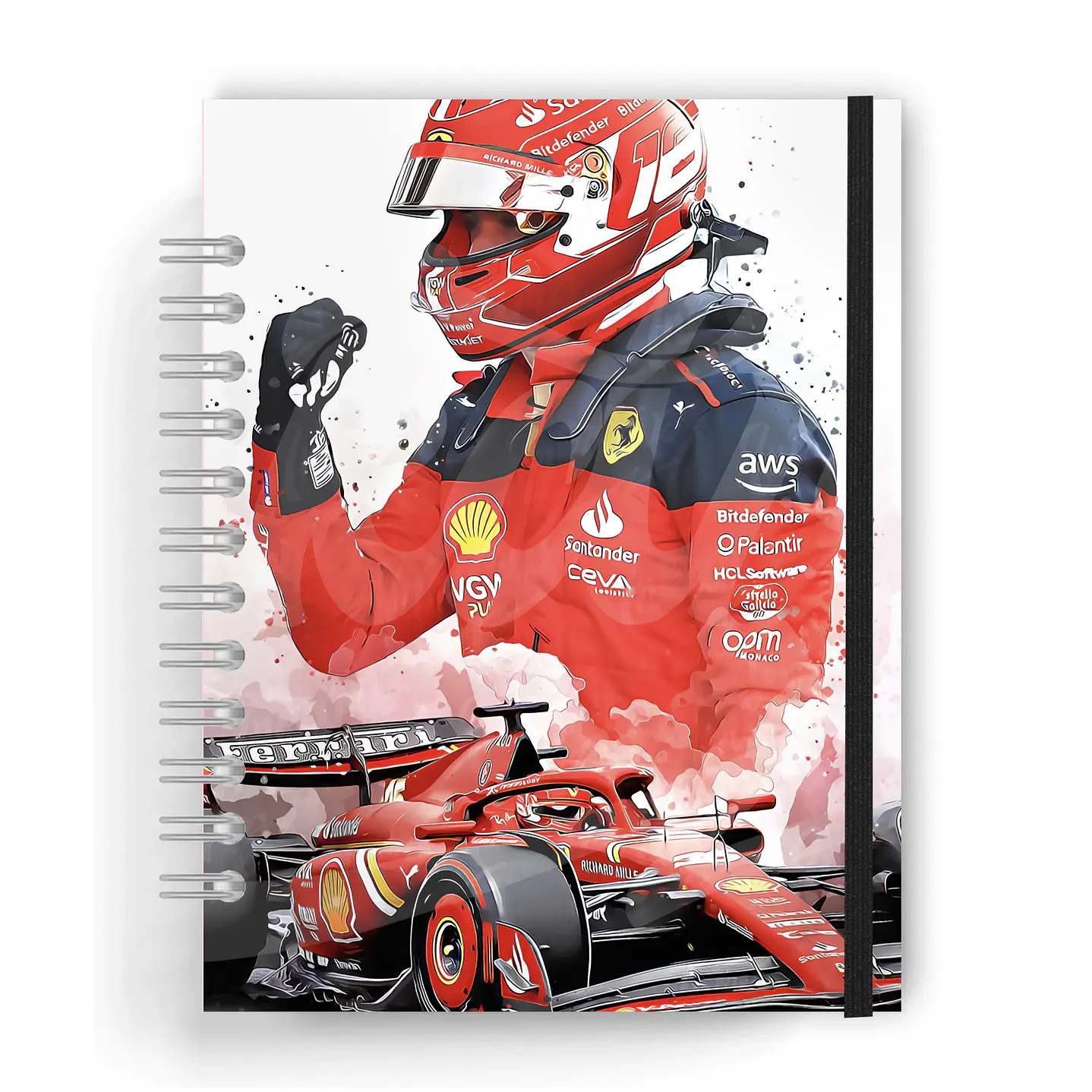 Agenda Masculina Ferrari rojo 1