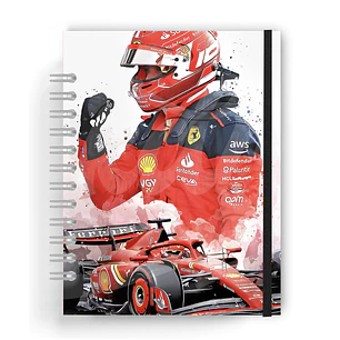 Agenda Masculina Ferrari rojo
