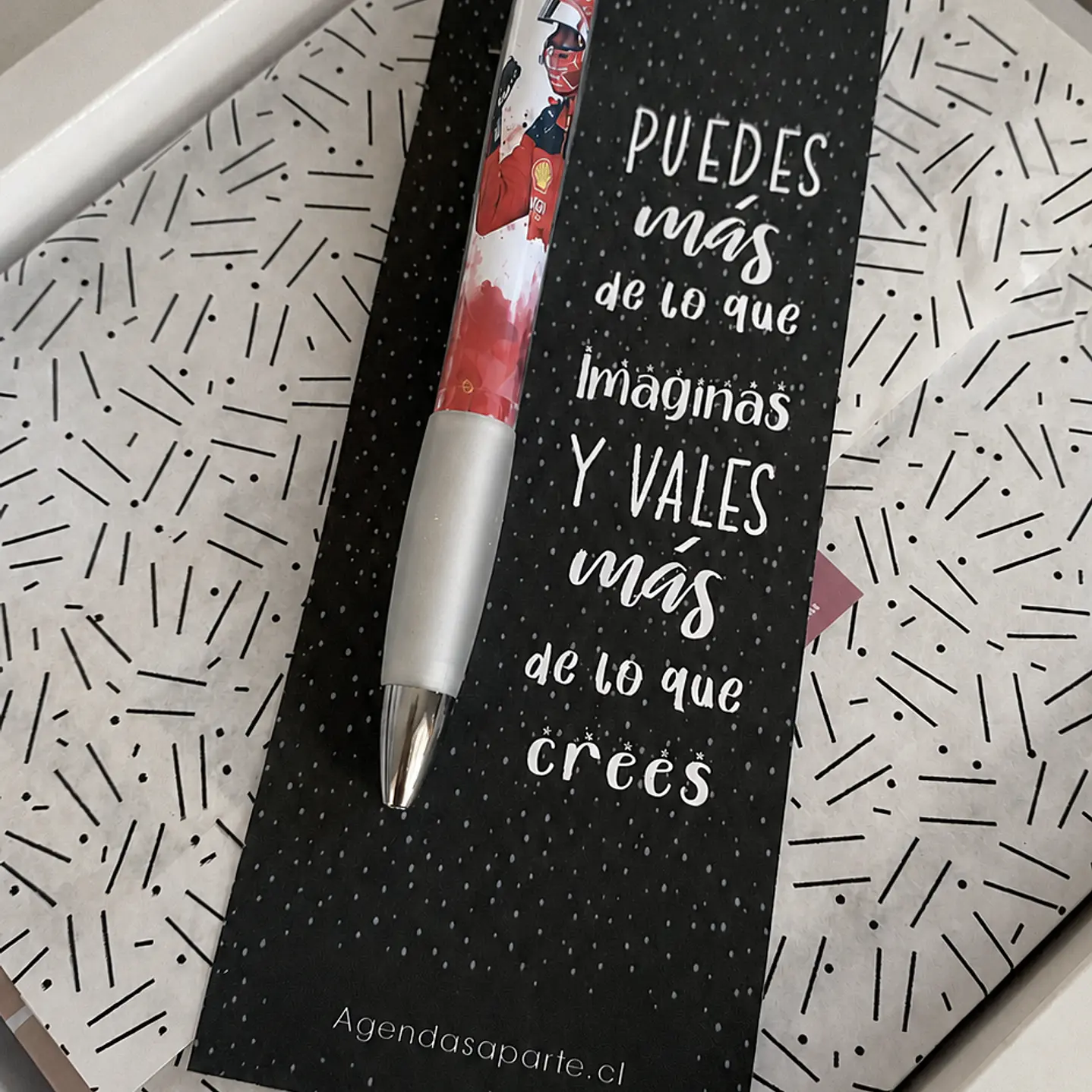 Agenda Masculina Ferrari rojo 11